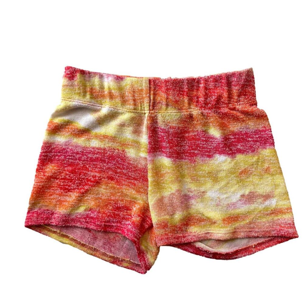 Sunset Tie Dye Y2k Stretchy Soft Mini Short, Small